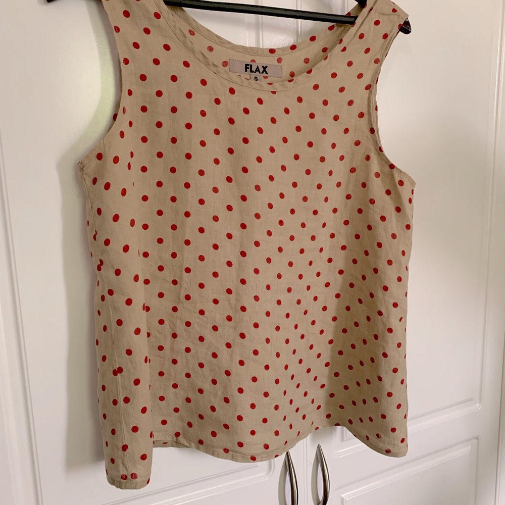 Flax Polka Dot Tank Top